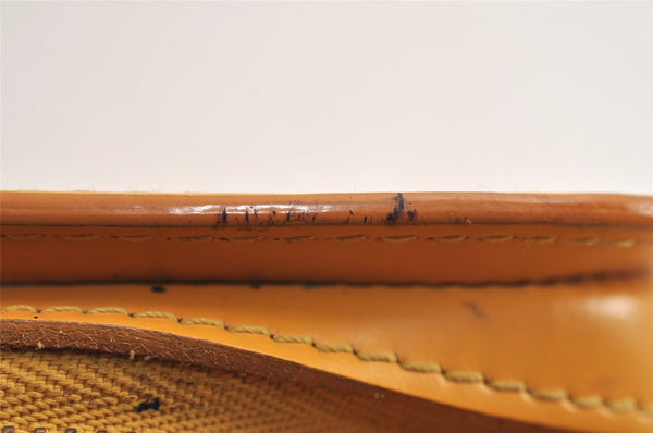 Authentic Louis Vuitton Epi Dauphine Cosmetic Pouch Yellow M48449 Junk 0862K