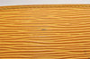 Authentic Louis Vuitton Epi Dauphine Cosmetic Pouch Yellow M48449 Junk 0862K