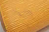 Authentic Louis Vuitton Epi Dauphine Cosmetic Pouch Yellow M48449 Junk 0862K