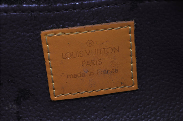 Authentic Louis Vuitton Epi Dauphine Cosmetic Pouch Yellow M48449 Junk 0862K