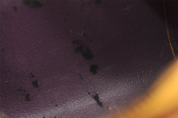 Authentic Louis Vuitton Epi Dauphine Cosmetic Pouch Yellow M48449 Junk 0862K