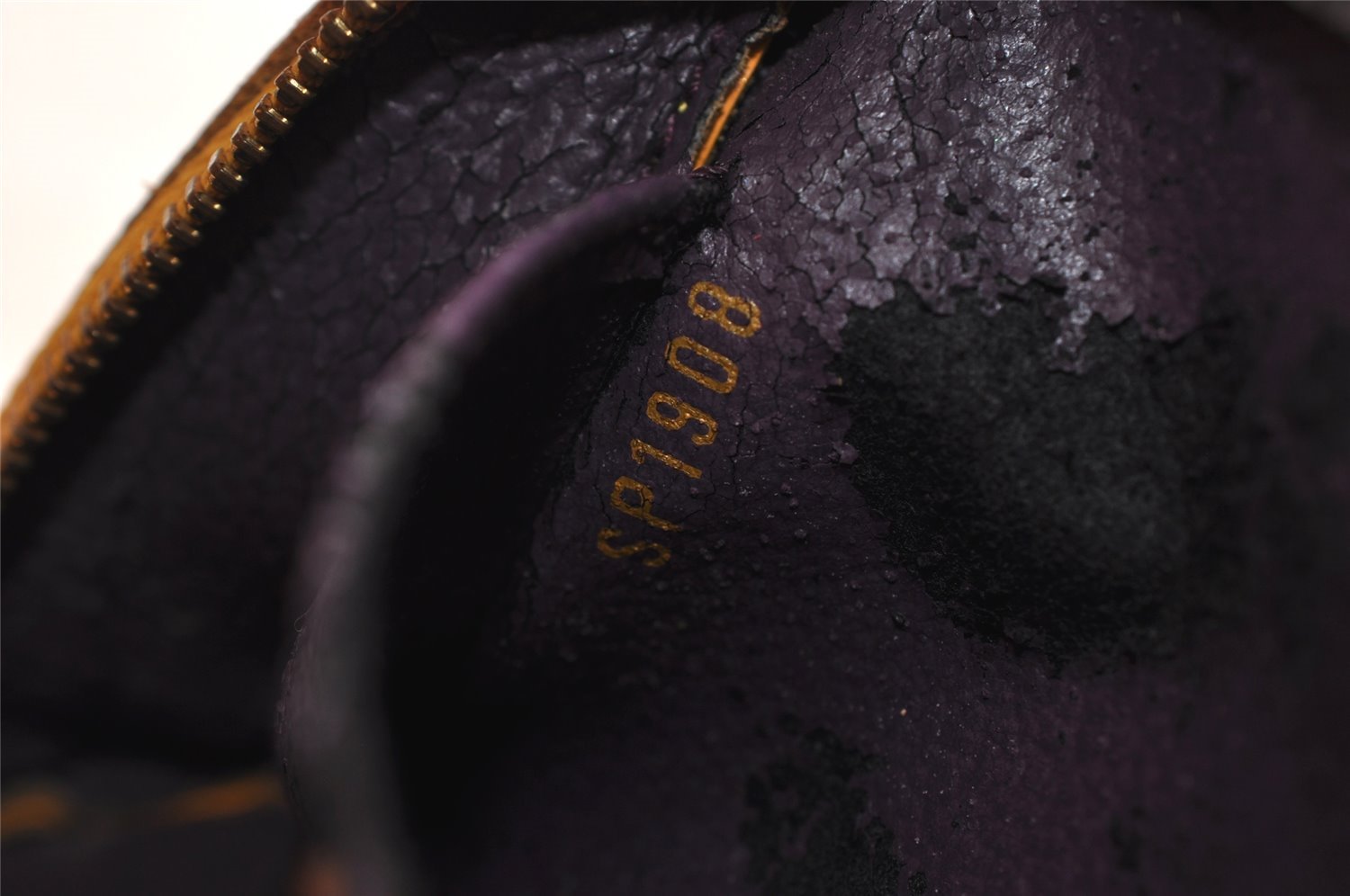 Authentic Louis Vuitton Epi Dauphine Cosmetic Pouch Yellow M48449 Junk 0862K