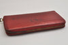 Authentic Louis Vuitton Vernis Zippy Wallet Long Purse Red M91981 LV 0863K