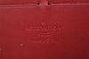 Authentic Louis Vuitton Vernis Zippy Wallet Long Purse Red M91981 LV 0863K