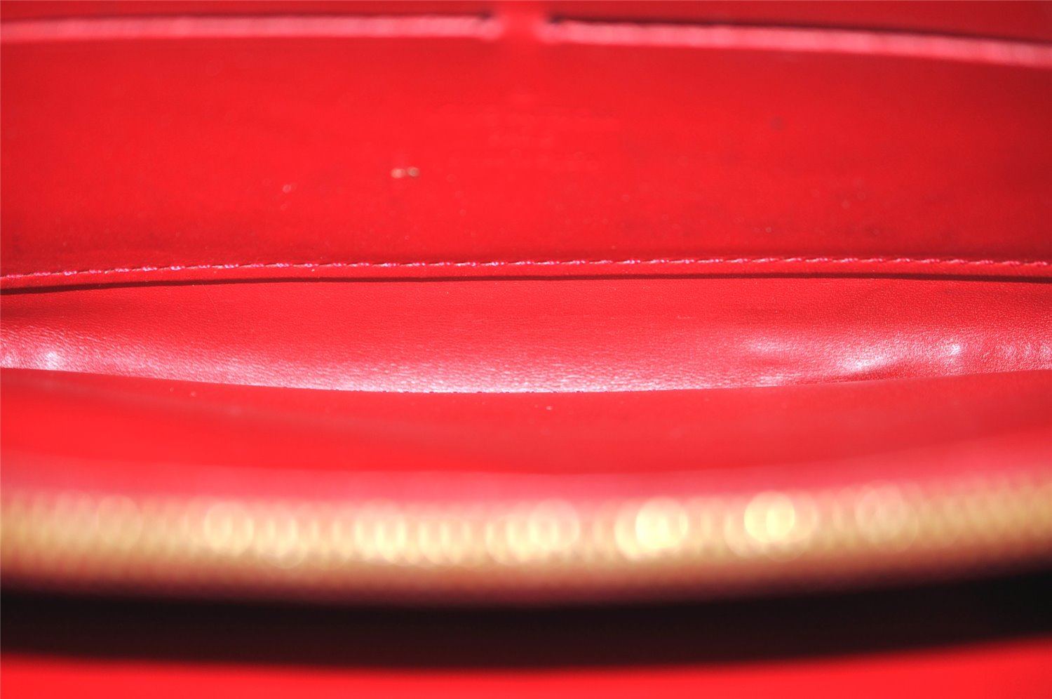 Authentic Louis Vuitton Vernis Zippy Wallet Long Purse Red M91981 LV 0863K