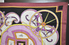 Authentic HERMES Carre 65 Scarf "WASHINGTON'S CARRIAGE" Silk Purple 0864J