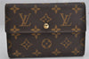 Authentic Louis Vuitton Monogram Porte Tresor Etui Papier Wallet M61202 LV 0864K