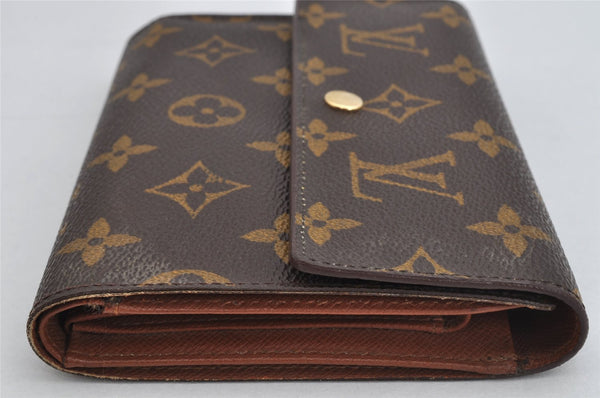 Authentic Louis Vuitton Monogram Porte Tresor Etui Papier Wallet M61202 LV 0864K