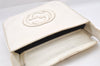 Authentic GUCCI Vintage SOHO Shoulder Hand Bag Purse Enamel White Junk 0865J