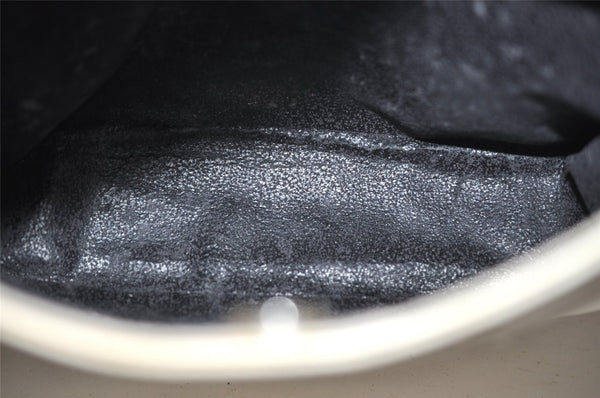 Authentic GUCCI Vintage SOHO Shoulder Hand Bag Purse Enamel White Junk 0865J