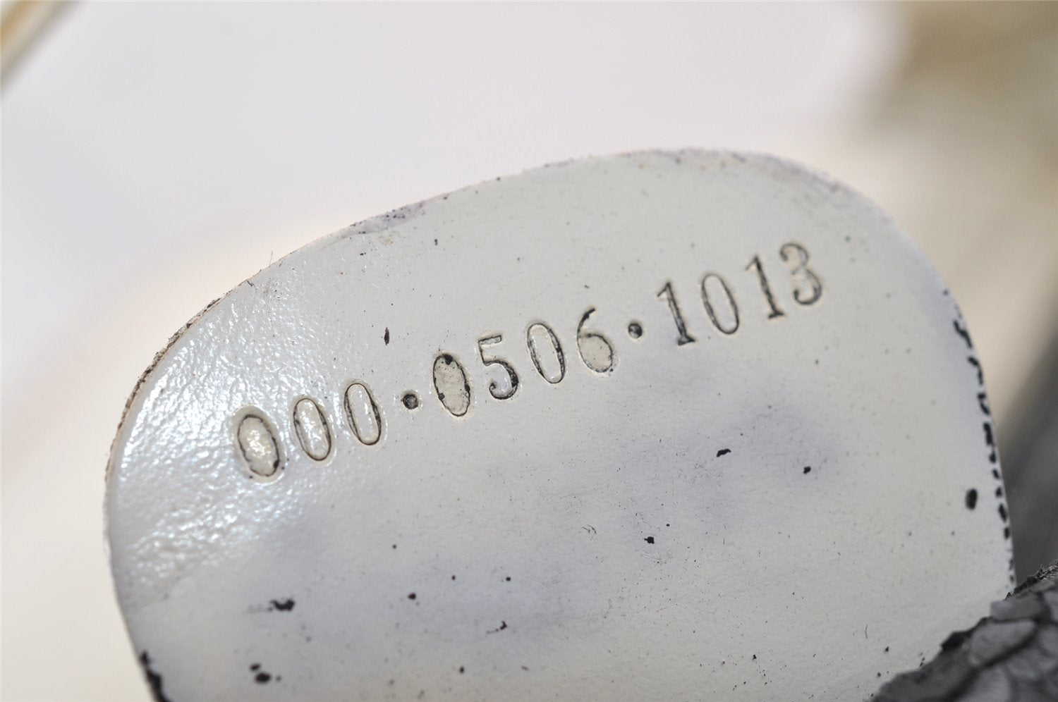 Authentic GUCCI Vintage SOHO Shoulder Hand Bag Purse Enamel White Junk 0865J