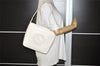 Authentic GUCCI Vintage SOHO Shoulder Hand Bag Purse Enamel White Junk 0865J