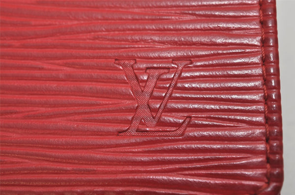 Authentic Louis Vuitton Epi Multicles 4 Key Case Red M63827 LV 0865K