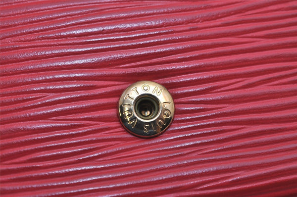 Authentic Louis Vuitton Epi Multicles 4 Key Case Red M63827 LV 0865K