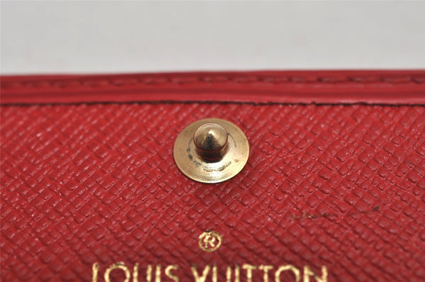 Authentic Louis Vuitton Epi Multicles 4 Key Case Red M63827 LV 0865K