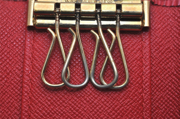 Authentic Louis Vuitton Epi Multicles 4 Key Case Red M63827 LV 0865K