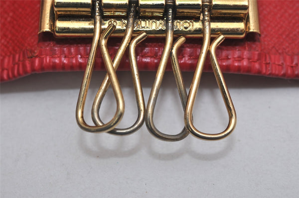 Authentic Louis Vuitton Epi Multicles 4 Key Case Red M63827 LV 0865K