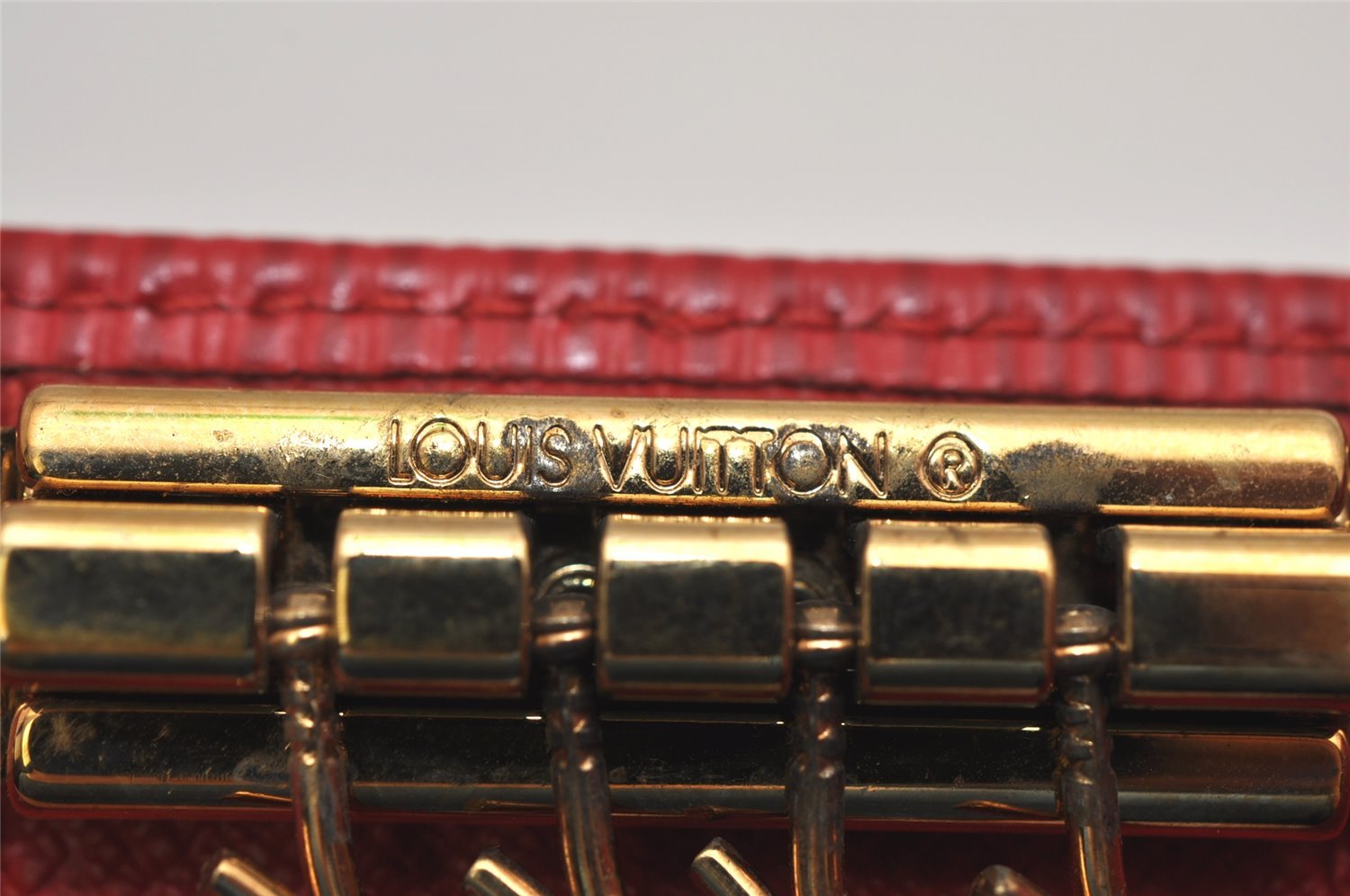 Authentic Louis Vuitton Epi Multicles 4 Key Case Red M63827 LV 0865K