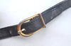 Authentic GUCCI Sherry Line Shoulder Bag GG PVC Leather Navy Blue Junk 0866J