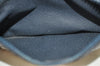 Authentic GUCCI Sherry Line Shoulder Bag GG PVC Leather Navy Blue Junk 0866J