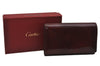 Authentic Cartier Happy Birthday Bifold Wallet Enamel Bordeaux Red Box 0866K