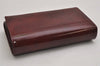 Authentic Cartier Happy Birthday Bifold Wallet Enamel Bordeaux Red Box 0866K