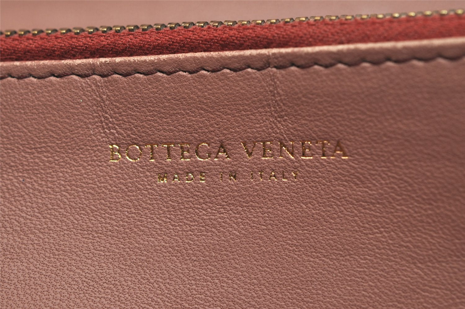 Authentic BOTTEGA VENETA Intrecciato Leather Long Wallet Purse Bordeaux 0870K