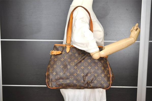 Authentic Louis Vuitton Monogram Batignolles Horizontal Tote Bag M51154 LV 0871I