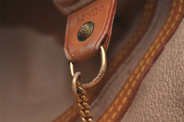 Authentic Louis Vuitton Monogram Bucket PM Shoulder Tote Bag M42238 Junk 0872I