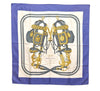 Authentic HERMES Carre 90 Scarf "BRIDES de GALA par" Silk Blue 0873J