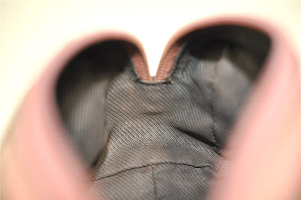 Authentic GUCCI Vintage Pouch Purse GG Canvas Leather 29596 Brown 0874K