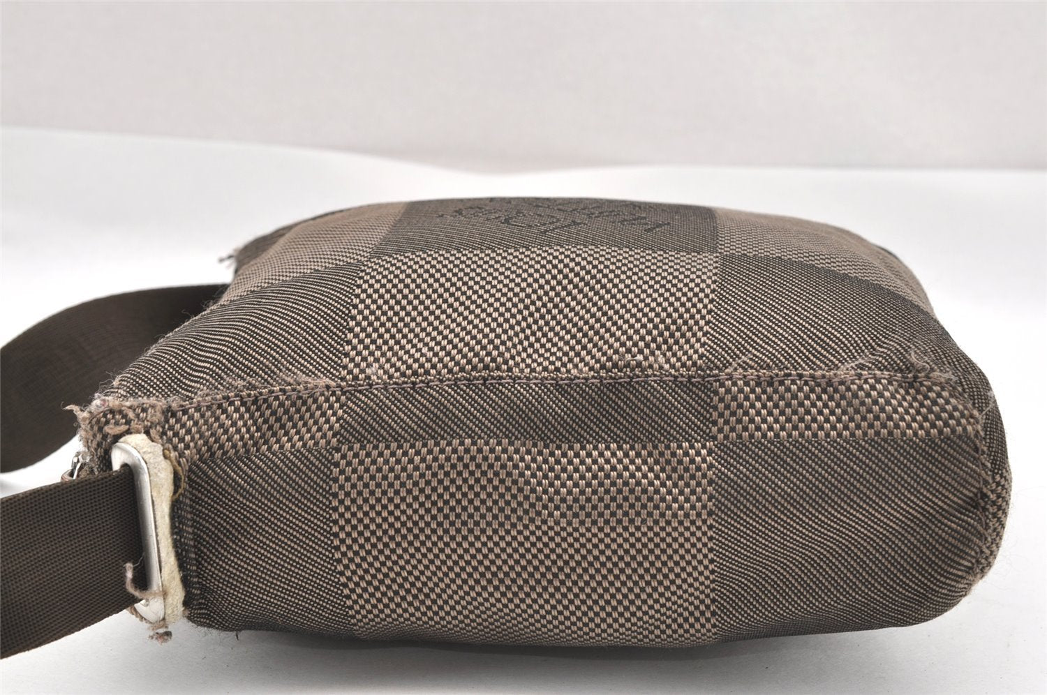 Authentic Louis Vuitton Damier Geant Citadin PM Shoulder Bag M93043 Brown 0875J