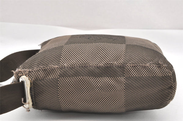 Authentic Louis Vuitton Damier Geant Citadin PM Shoulder Bag M93043 Brown 0875J