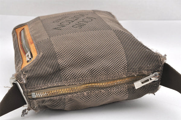 Authentic Louis Vuitton Damier Geant Citadin PM Shoulder Bag M93043 Brown 0875J