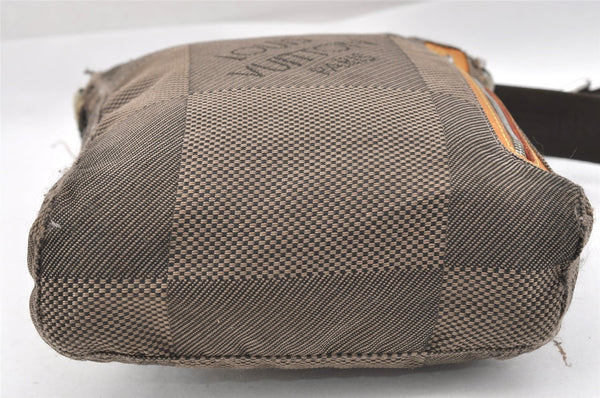 Authentic Louis Vuitton Damier Geant Citadin PM Shoulder Bag M93043 Brown 0875J