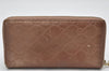 Auth GUCCI Lovely Heart Guccissima GG Leather Long Wallet 282477 Brown 0875K