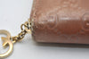 Auth GUCCI Lovely Heart Guccissima GG Leather Long Wallet 282477 Brown 0875K