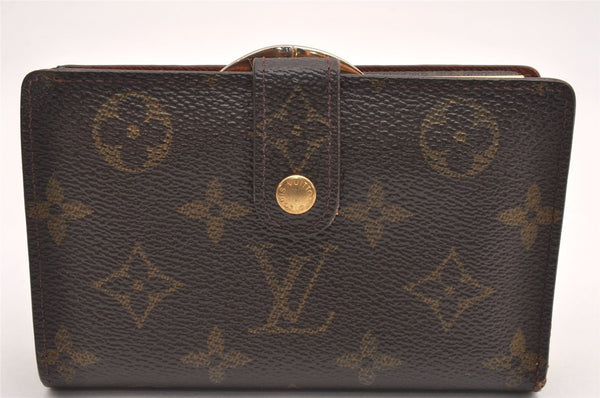 Auth Louis Vuitton Monogram Porte Monnaie Billets Viennois M61663 Wallet 0876J