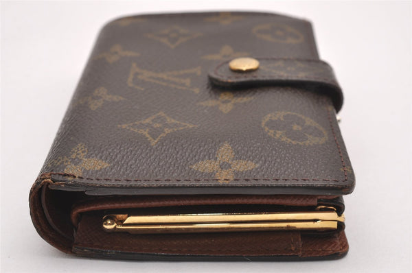 Auth Louis Vuitton Monogram Porte Monnaie Billets Viennois M61663 Wallet 0876J