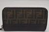 Authentic FENDI Vintage Zucca Long Wallet Purse PVC Leather Brown 0876K