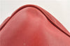 Authentic GUCCI Vintage Bamboo Shoulder Hand Bag Leather Red Junk 0877G