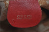 Authentic GUCCI Vintage Bamboo Shoulder Hand Bag Leather Red Junk 0877G