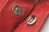 Authentic GUCCI Vintage Bamboo Shoulder Hand Bag Leather Red Junk 0877G