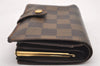 Authentic Louis Vuitton Damier Portefeuille Viennois Wallet N61674 LV 0877J