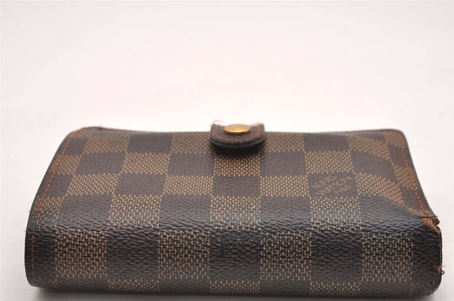 Authentic Louis Vuitton Damier Portefeuille Viennois Wallet N61674 LV 0877J