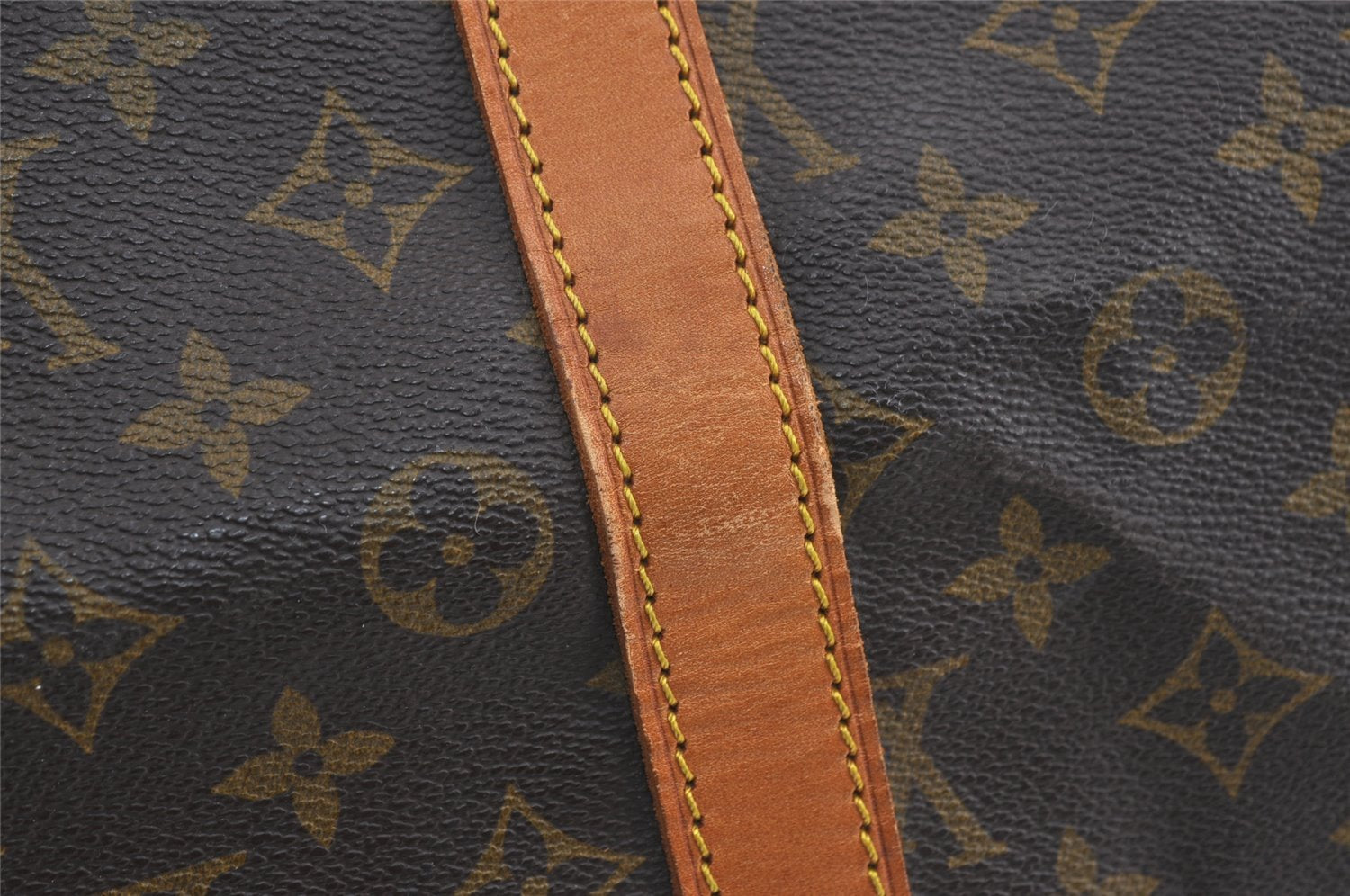 Authentic Louis Vuitton Monogram Keepall Bandouliere 55 M41414 Boston Bag 0878I