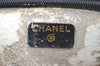 Authentic CHANEL Vintage Calf Skin Bicolore Pouch Purse Black Junk 0879K