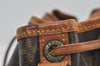 Authentic Louis Vuitton Monogram Petit Noe M42226 Shoulder Drawstring Bag 0881I
