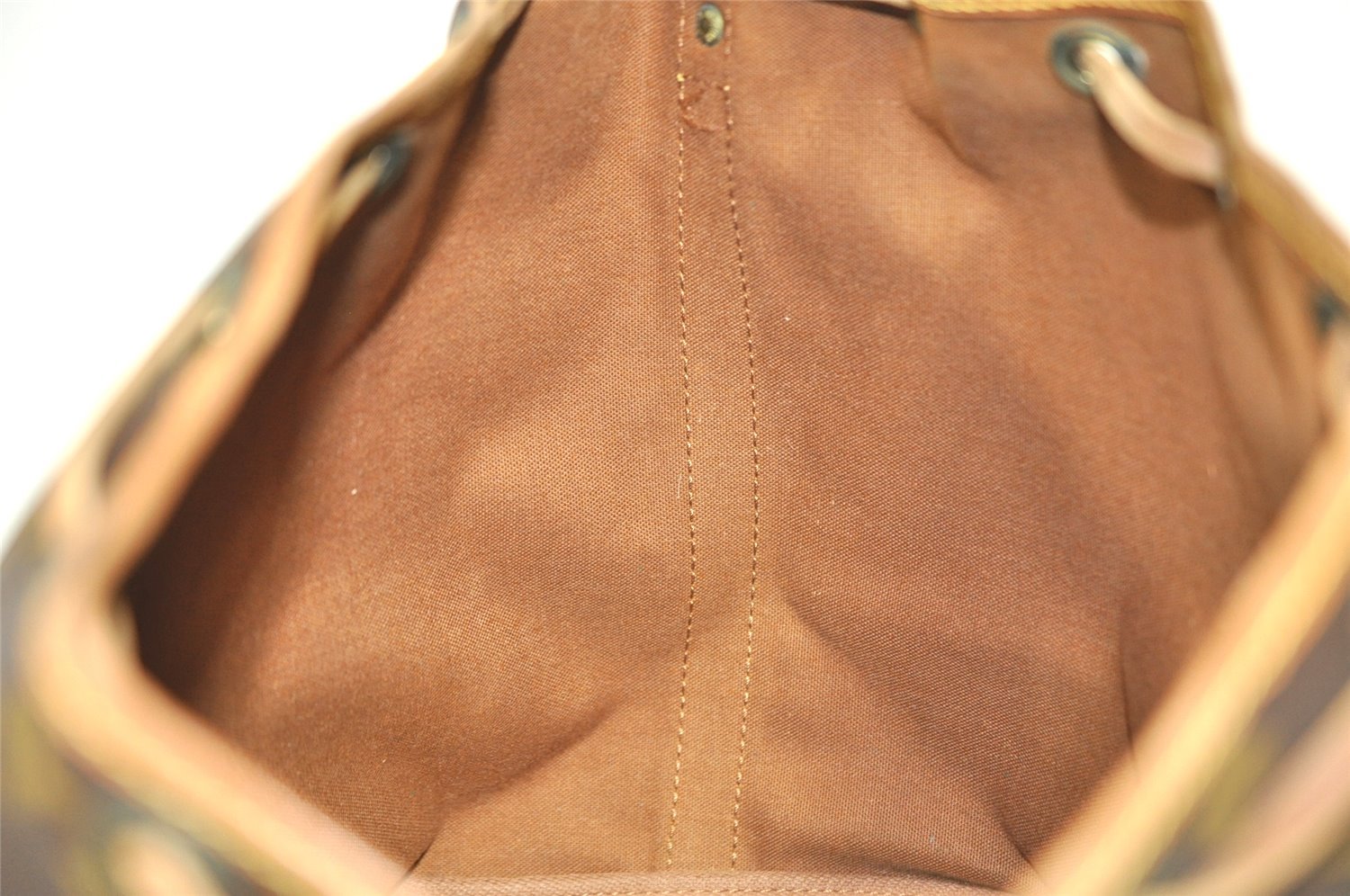 Authentic Louis Vuitton Monogram Petit Noe M42226 Shoulder Drawstring Bag 0881I