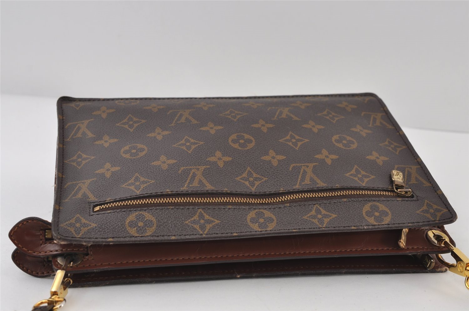 Authentic Louis Vuitton Monogram Enghien Shoulder Cross Bag M51205 LV 0881J